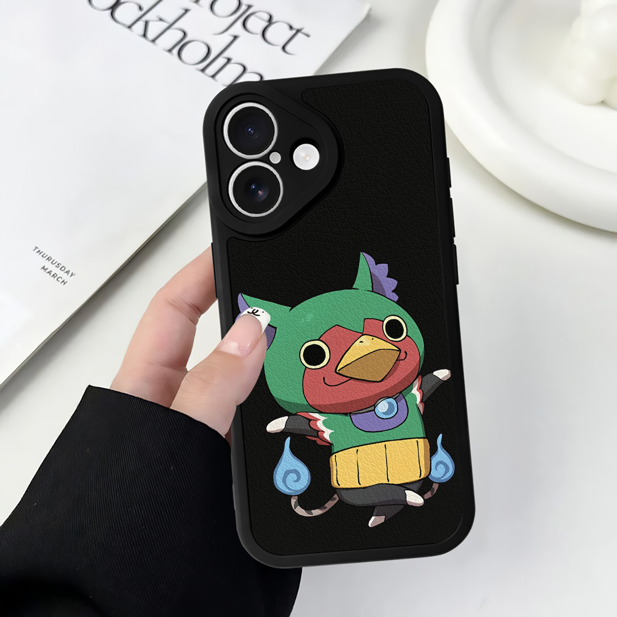 （画像用） 妖怪ウォッチ Yo-kai Watch 【iPhone 16シリーズ対応】シリコンスマホケース（レザー調） 材質：シリコン
